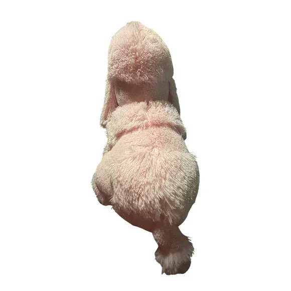 Dan Dee Pink Poodle Plush Stuffed Animal Heart Ribbon Shaggy Dog Toy - Picture 6 of 8